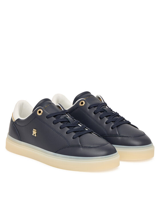 Tommy Hilfiger Tommy Hilfiger Laisvalaikio batai Th Chic Sneaker Elevated FW0FW09400 Tamsiai mėlyna
