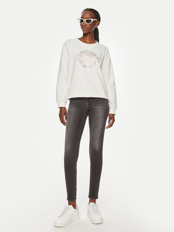 Liu Jo Sport Liu Jo Sport Sweatshirt TF4146 FS090 Weiß Regular Fit