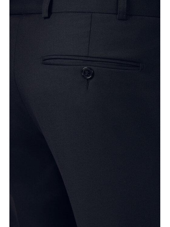 Lancerto Lancerto Spodnie materiałowe FORMAL SP073225000006 Granatowy Slim Fit