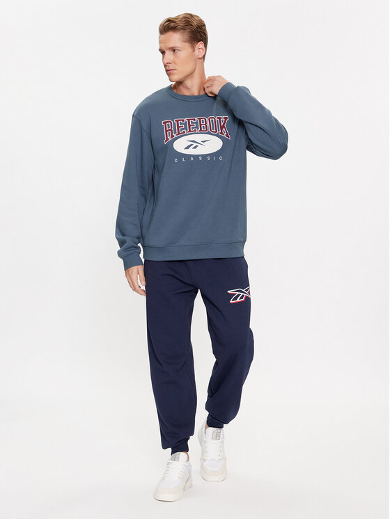 Reebok Reebok Majica dugih rukava Archive Essentials IM1531 Plava Regular Fit