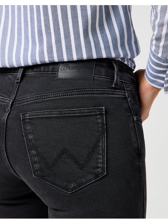 Wrangler Wrangler Jeansy Wrangler Bootcut Czarny Bootcut Fit