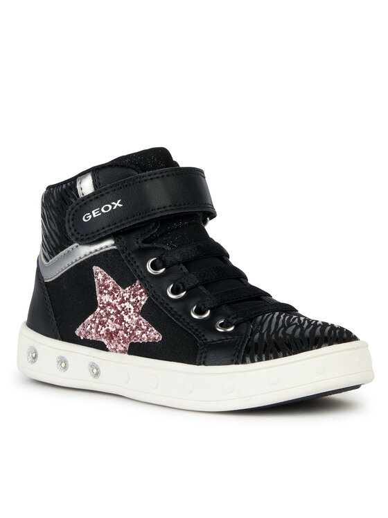 Geox Geox Tenisice J Skylin Girl J368WG 0BJDH C9231 DD Crna