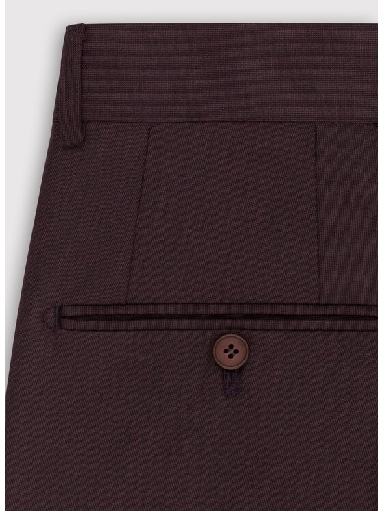 Pako Lorente Pako Lorente Spodnie garniturowe P24SF-6G-031 Bordowy Slim Fit