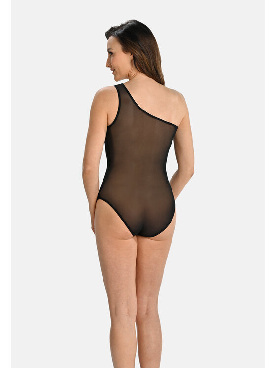 Teyli Teyli Body na jedno ramie Carly Czarny