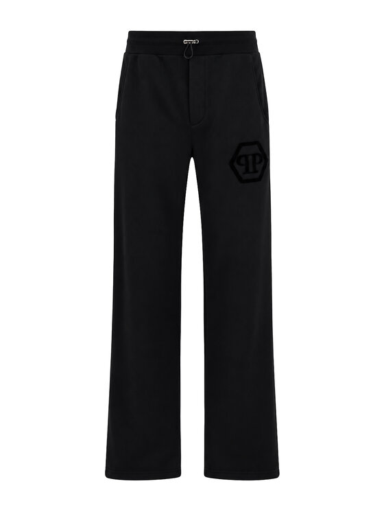 PHILIPP PLEIN PHILIPP PLEIN Teplákové nohavice 31313 Čierna Jogger Fit