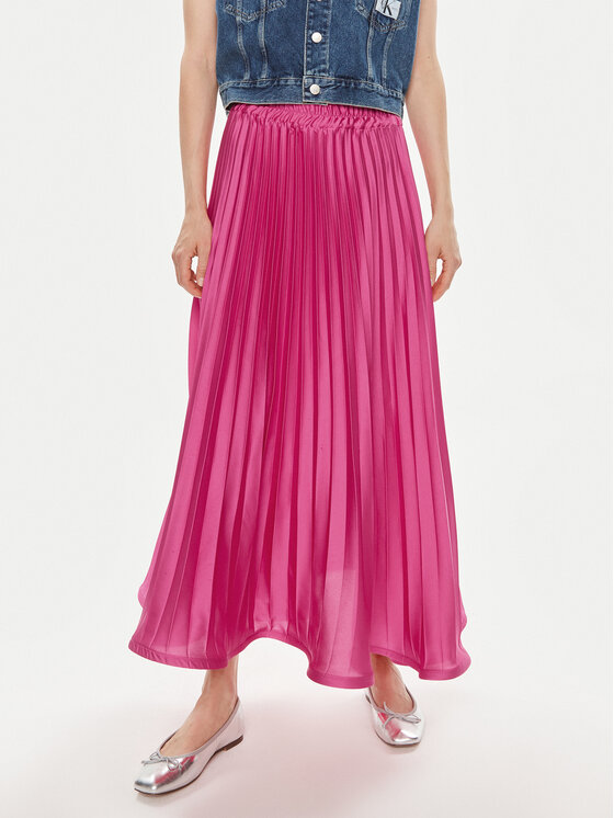 Dixie Dixie Plisovaná sukně G319J022A Růžová Regular Fit