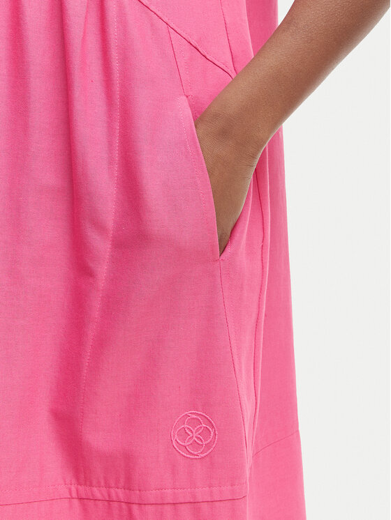 Iconique Iconique Vasaras kleita Jade IC26-077 Tumši rozā Relaxed Fit