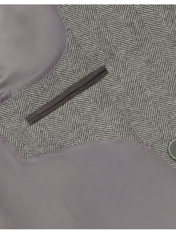 Borgio Borgio Płaszcz wełniany bolognetta Szary Slim Fit
