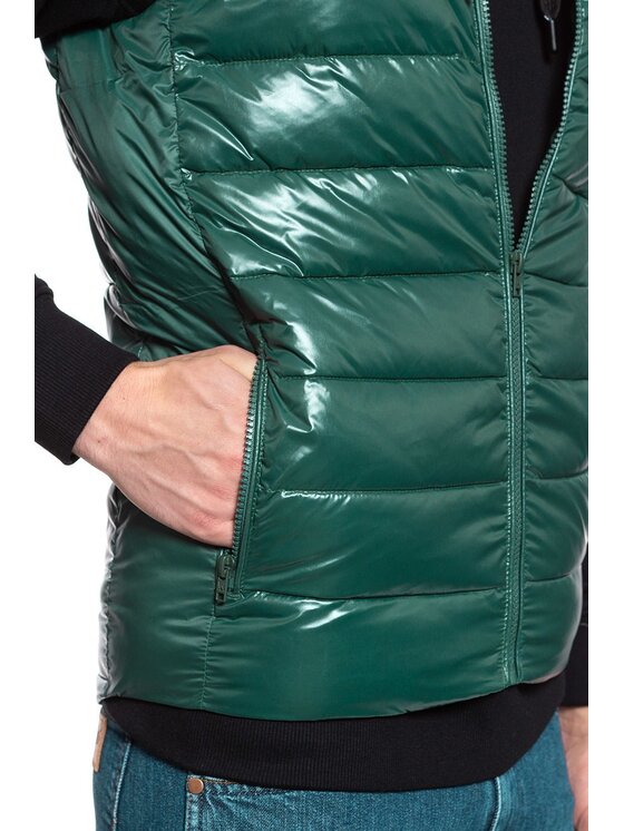 Wrangler Wrangler Smanicato PUFFER VEST Verde Regular Fit
