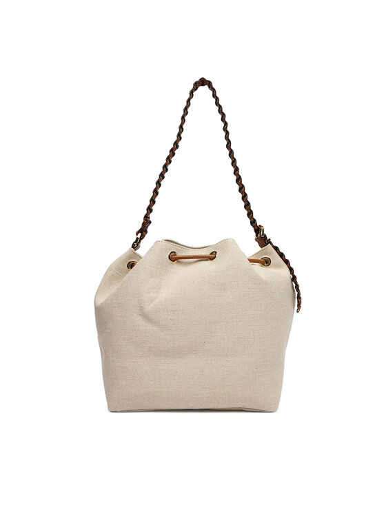 Tommy Hilfiger Tommy Hilfiger Kabelka Th Elev Summer Bucket Canvas AW0AW18631 Béžová