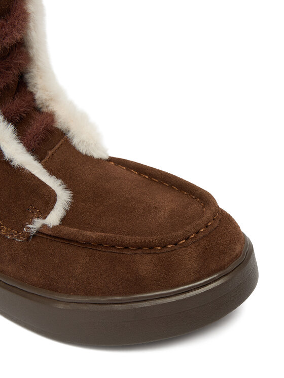 TWINSET TWINSET Īsie zābaki 252TGT01C Brūns