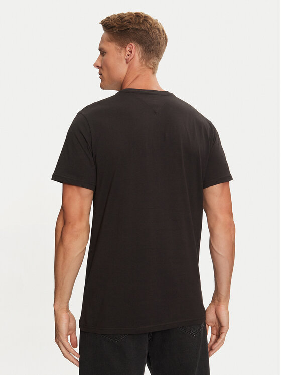 Tommy Jeans Tommy Jeans Majica Essential Flag DM0DM20740 Črna Slim Fit