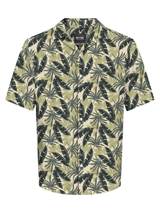 Only & Sons Only & Sons Koszula Wayne 22028616 Zielony Regular Fit