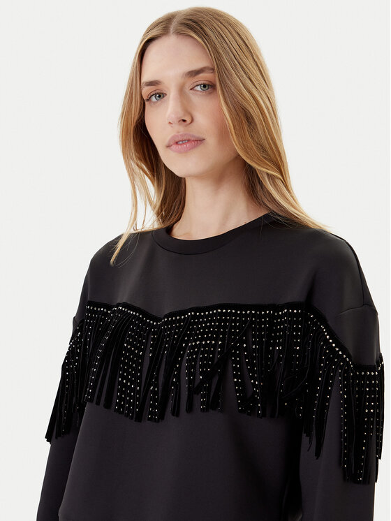 DKNY DKNY Majica dugih rukava P5GH7XQE Crna Relaxed Fit