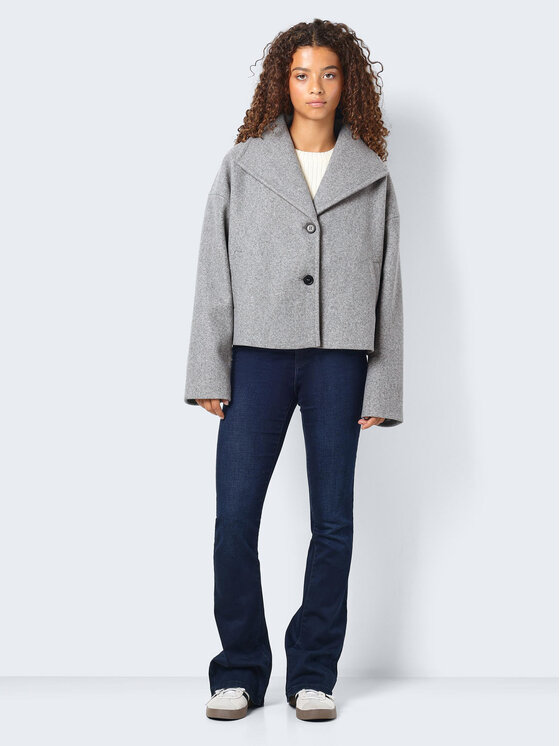 Noisy May Noisy May Παλτό μεταβατικό Halston 27028853 Γκρι Loose Fit