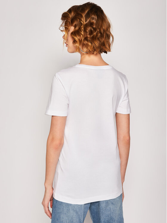 DKNY DKNY T-Shirt P0BHQCNA Λευκό Regular Fit