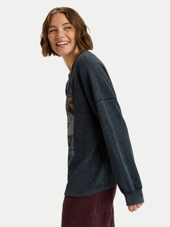 Roxy Roxy Pulóver Eastside Midweight ERJKT04322 Fekete Regular Fit