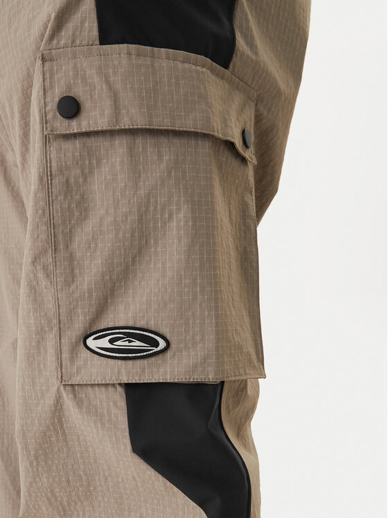 Quiksilver Quiksilver Spodnie narciarskie Snow Down Cargo EQYTP03231 Beżowy Relaxed Fit