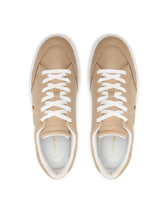 Tommy Hilfiger Tommy Hilfiger Tenisice Th Feminine Cupsole FW0FW09600 Bež