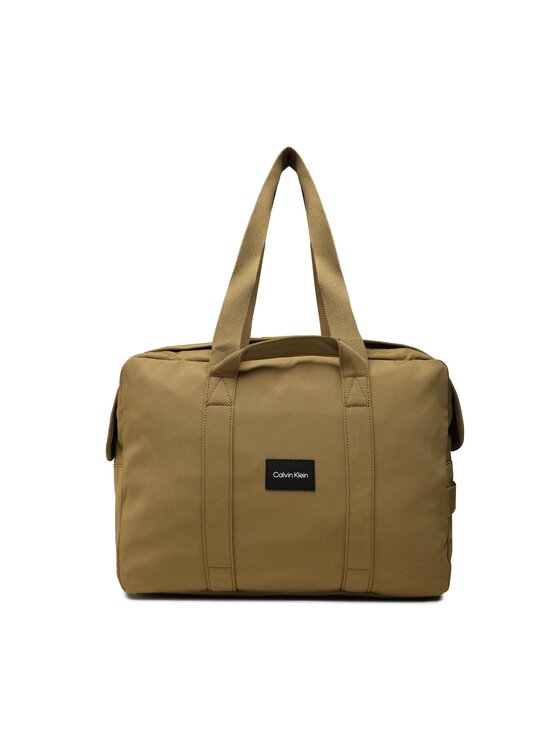 Calvin Klein Pārnēsajamā soma Connect Casual Weekender K50K510758 Haki