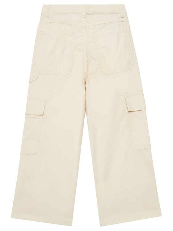 United Colors Of Benetton United Colors Of Benetton Παντελόνι υφασμάτινο 4L2VCE040 Μπεζ Wide Leg