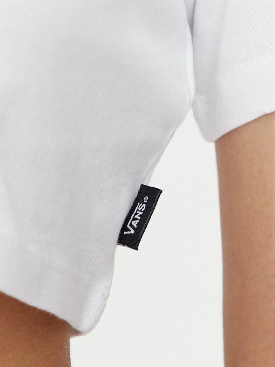 Vans Vans T-Shirt Flying V Crew Crop Ii VN000GFF Biały Regular Fit