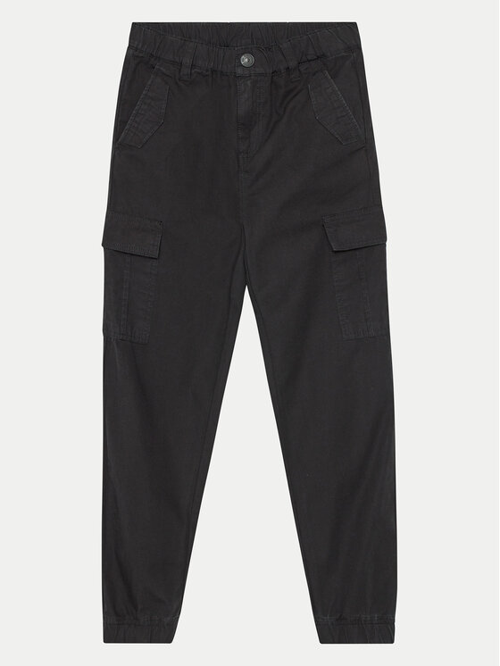 Guess Guess Παντελόνι υφασμάτινο L4YB00 WGBT0 Μαύρο Regular Fit