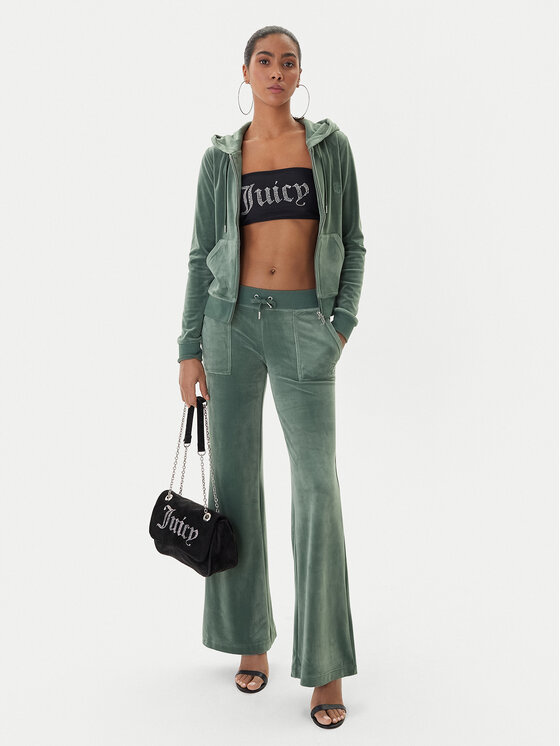 Juicy Couture Juicy Couture Pulóver Robertson JCAP176 Zöld Slim Fit