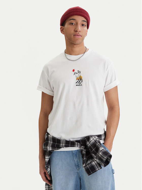 RVCA RVCA Tricou Cutship EVYZT00287 Alb Relaxed Fit