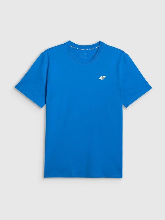 4F 4F T-Shirt 4FWMM00TTSHM3341-33S Niebieski Regular Fit
