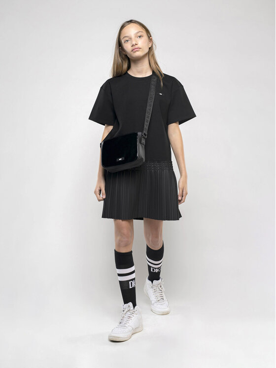 DKNY Každodenné šaty D32896 D Čierna Regular Fit
