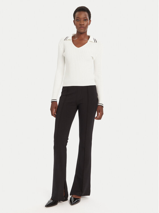 HUGO HUGO Palazzo bikses Nalvasi 50542730 Melns Wide Leg