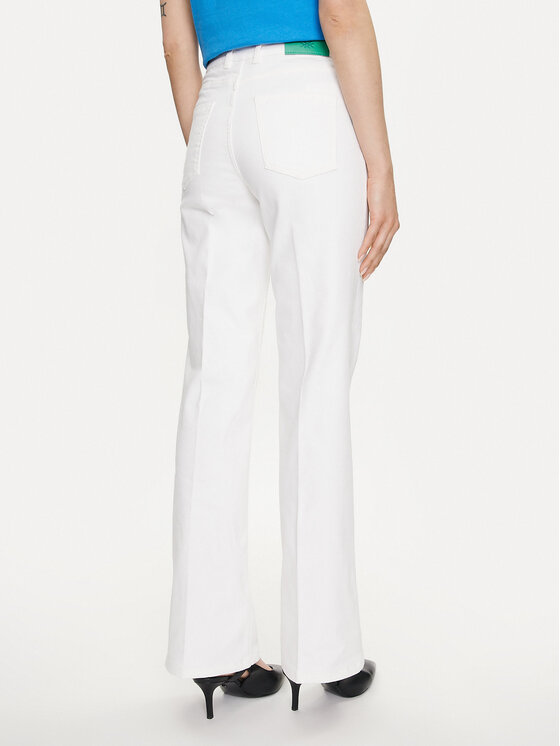 United Colors Of Benetton United Colors Of Benetton Traperice 49FWDE01S Bijela Flare Fit