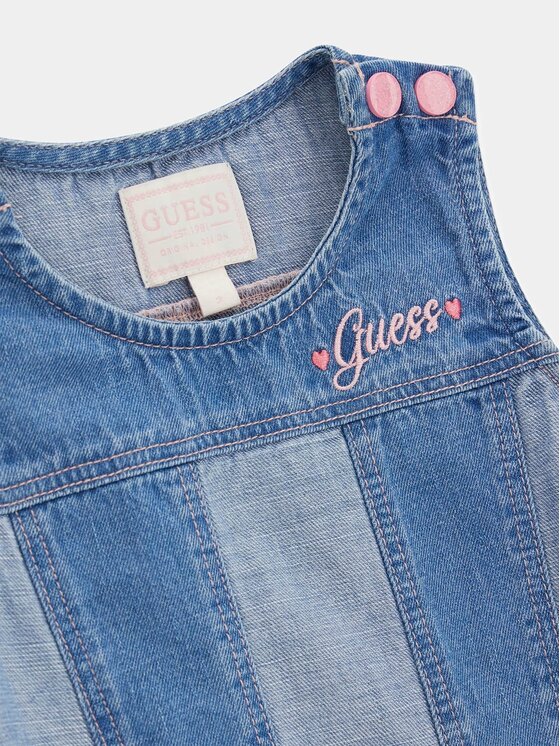Guess Kids Guess Kids Každodenní šaty 182362 Modrá Classic Fit