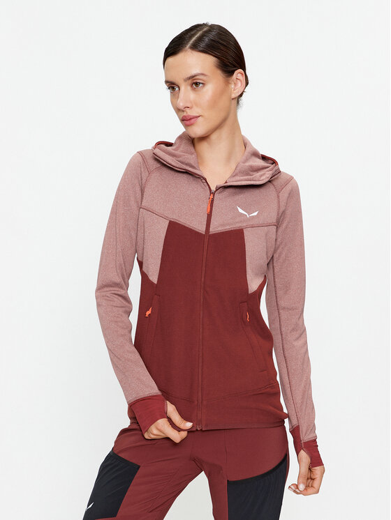 Salewa Salewa Bluză Puez Hybrid Pl 27389 Vișiniu Regular Fit