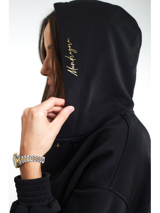 MANDRAGORA MANDRAGORA Felpa Viviane Nero Relaxed Fit