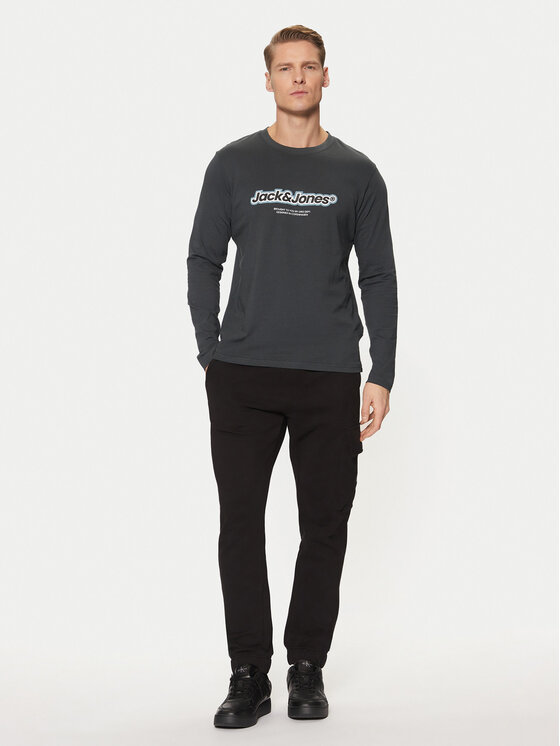 Jack&Jones Jack&Jones Pikkade varrukatega T-särk Vesterbro 12266419 Roheline Relaxed Fit