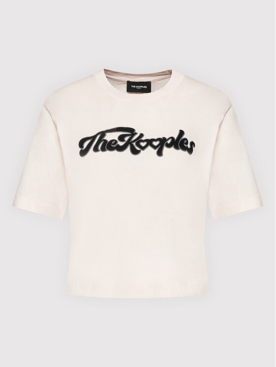 The Kooples The Kooples T-Shirt Print FTSC24006K Różowy Regular Fit