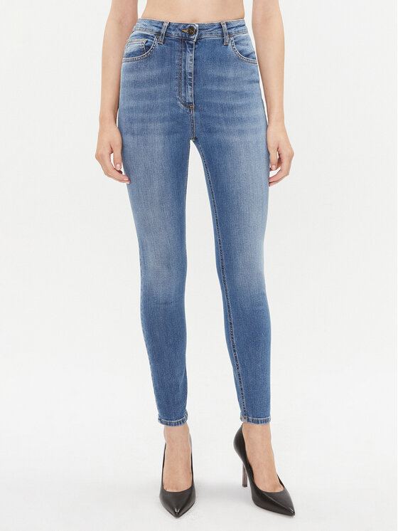 Elisabetta Franchi Blugi PJ-19S-36E2-002606 Albastru Skinny Fit