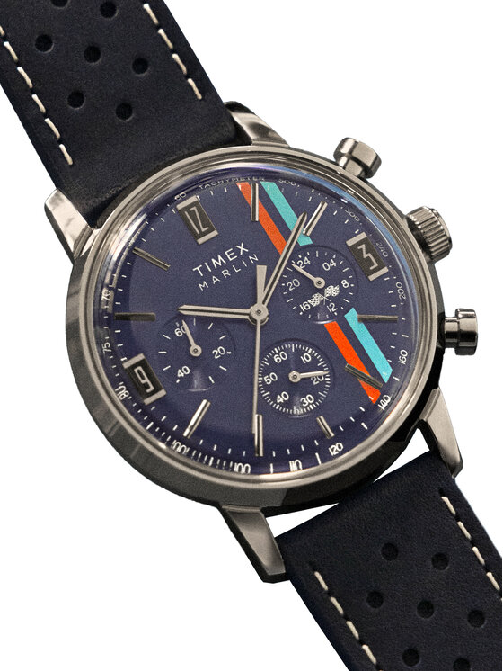 Timex Timex Zegarek Marlin® Chronograph TW2W99000 Srebrny