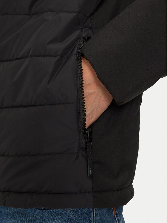 CMP CMP Vatovaná bunda 34K0147 Černá Regular Fit