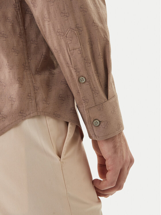 Guess Guess Сорочка M6GH18 W1713 Коричневий Regular Fit