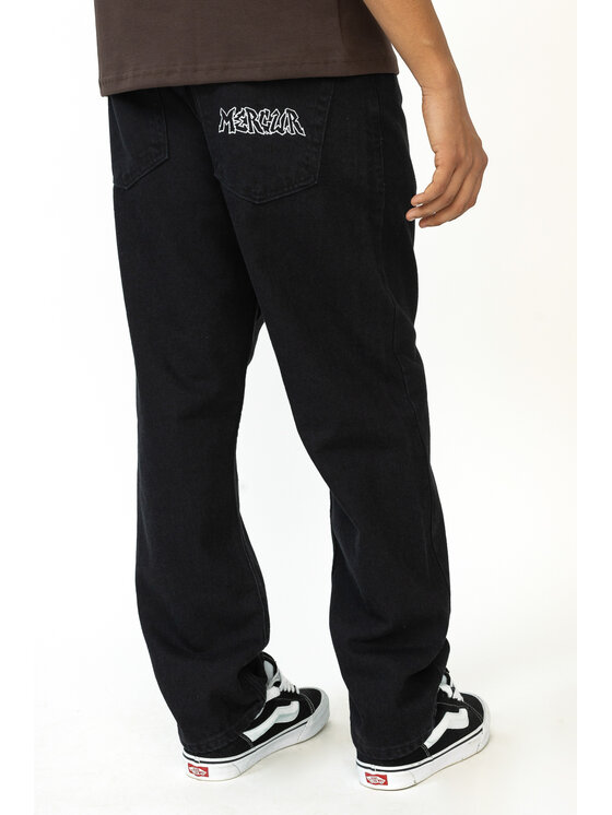 Mercur Mercur Jeansy Throw Up Czarny Baggy Fit