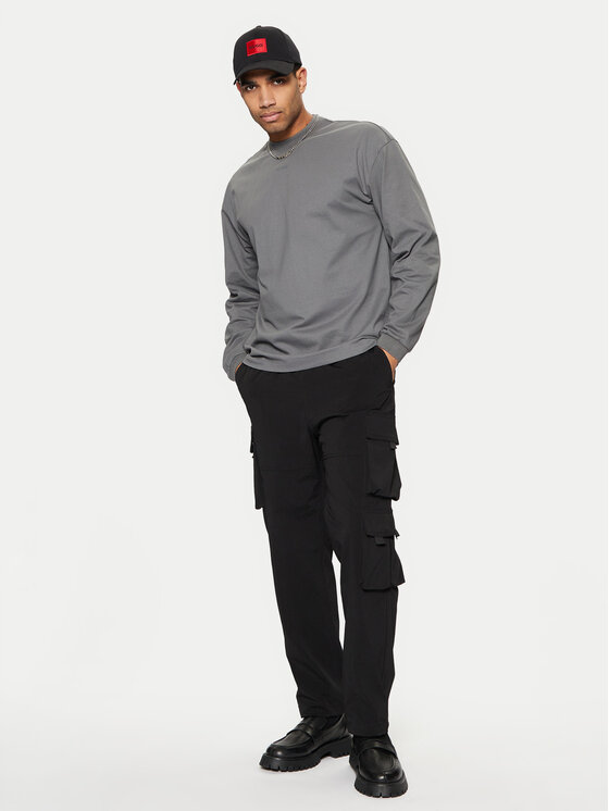 HUGO HUGO Felpa Daposo 50511029 Grigio Relaxed Fit