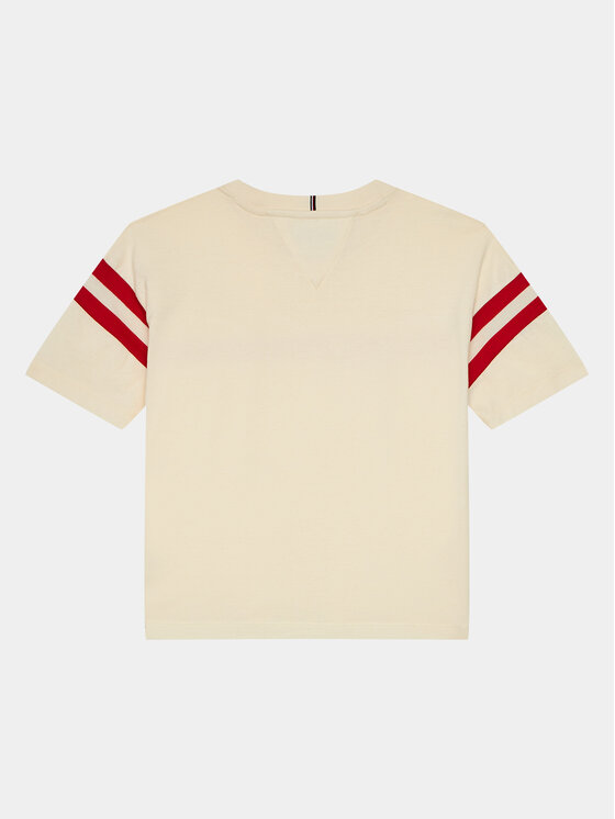 Tommy Hilfiger Tommy Hilfiger Marškinėliai Monotype Varsity KG0KG07717 D Smėlio Relaxed Fit