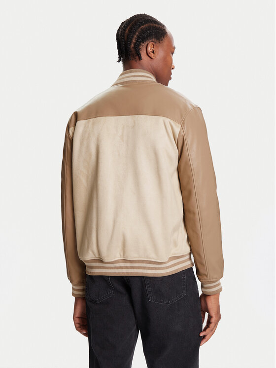 Guess Guess Bomber dzseki M5BL2B K1062 Bézs Regular Fit