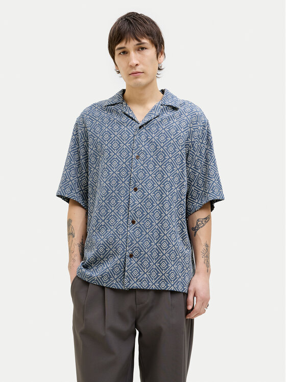 Jack & Jones Jack & Jones Ing Bluvincent 12273289 Kék Relaxed Fit