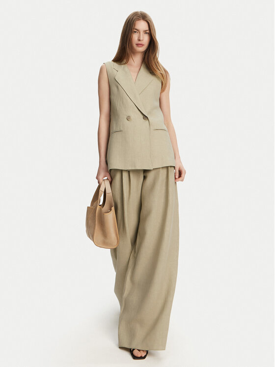 Marella Marella Gilet Dramma 2513281012200 Cachi Regular Fit