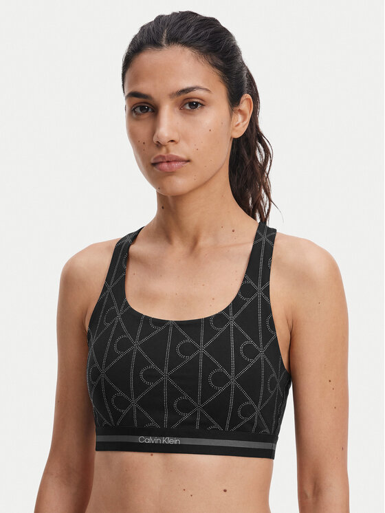 Calvin Klein Performance Calvin Klein Performance Biustonosz sportowy Icon LVGWS6K347 Czarny
