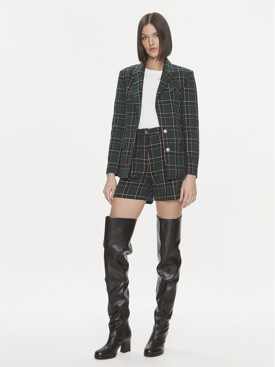 Liu Jo Liu Jo Szorty materiałowe MF3347 T4419 Zielony ciemny Relaxed Fit